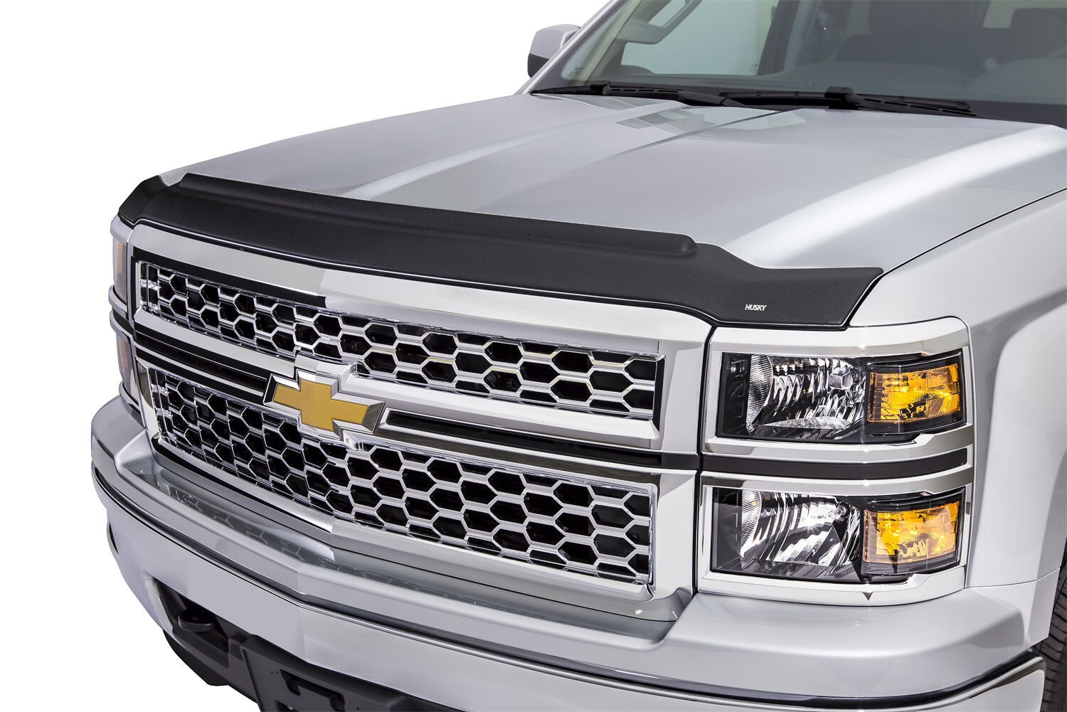 Aeroskin II Hood Protector Matte Black Low Profile For 2015-2019 Silverado 2500 HD/3500 HD Husky Liners