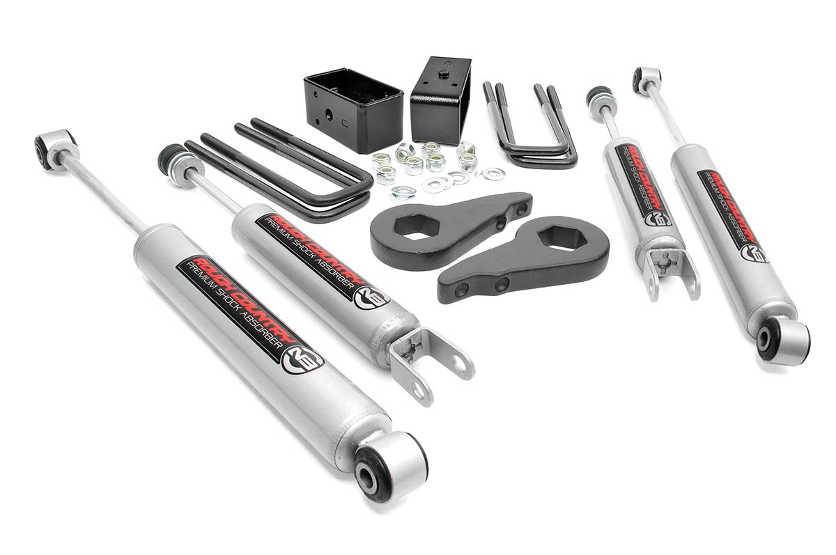 1.5-2 Inch Lift Kit N3 Shocks Silverado/Sierra 1500 (99-06 & Classic) Rough Country
