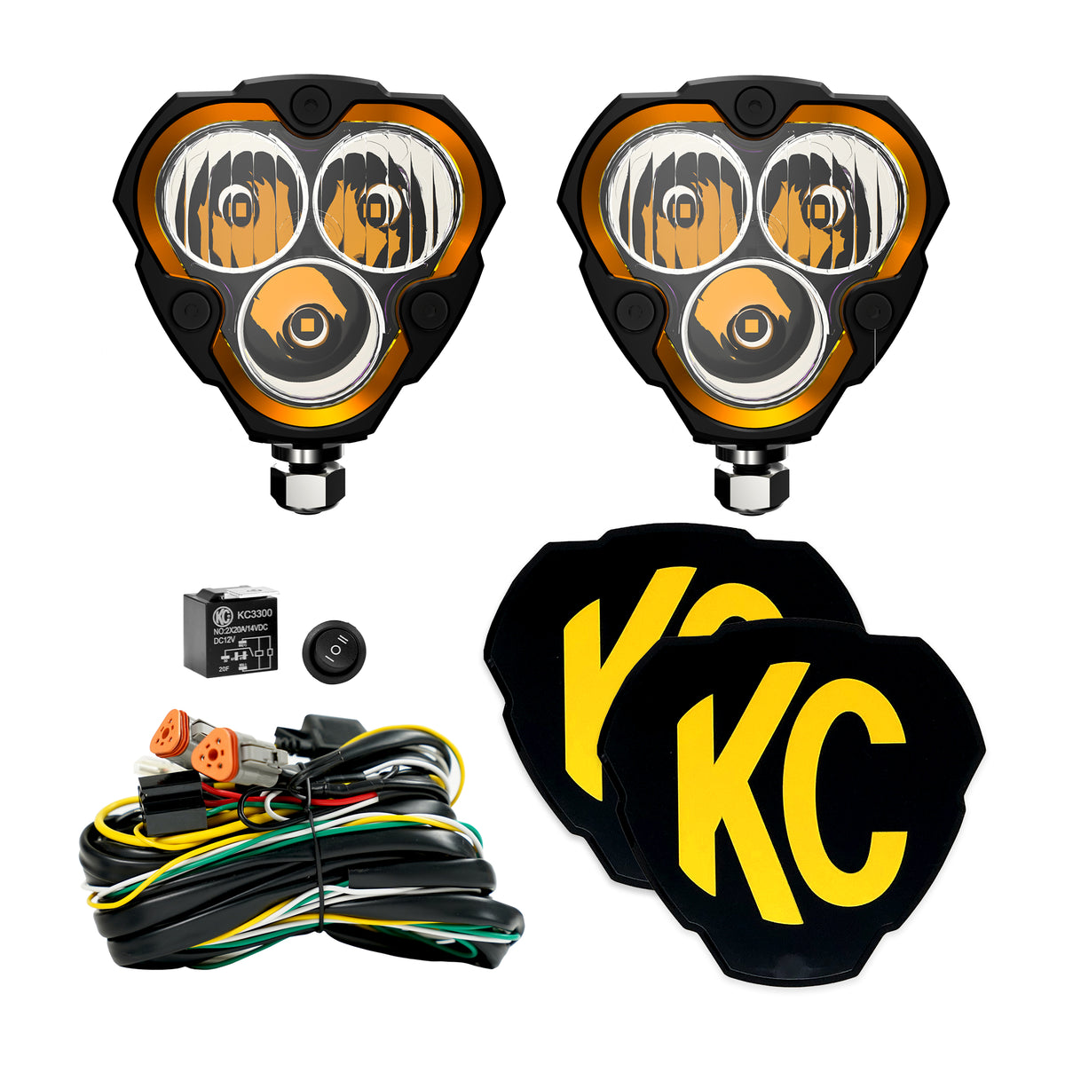 KC HiLiTES FLEX ERA 3 LED 3.5IN COMBO 2LT SYS - 283