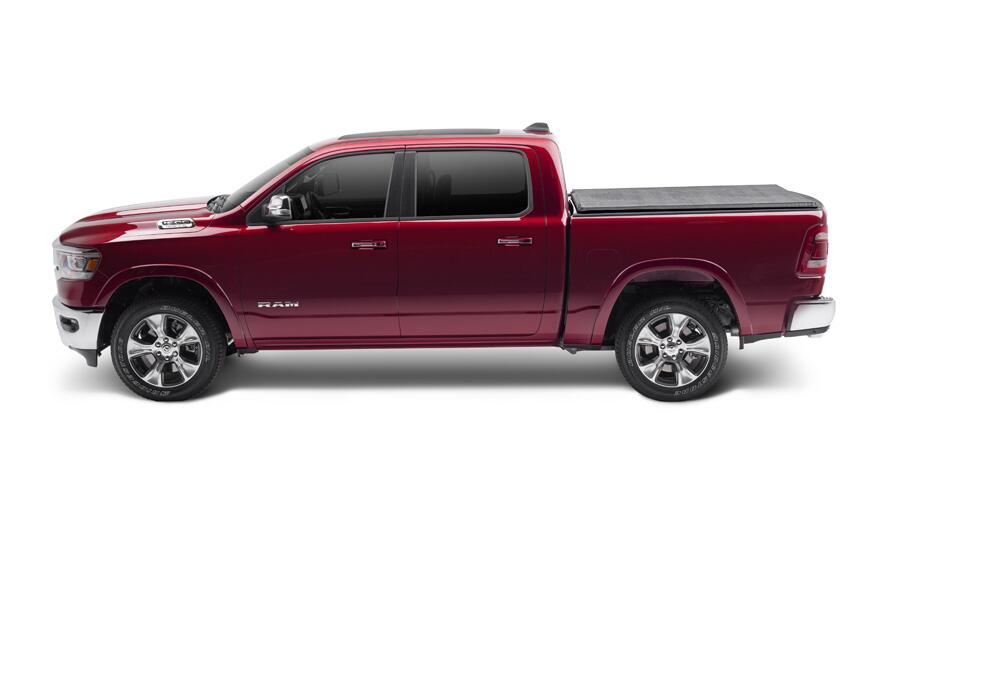 TruXport Tonneau Cover Black 2019-2026 (New Body Style) Ram 5 Foot 7 Inch Bed without RamBox with or without Multifunction Tailgate Truxedo