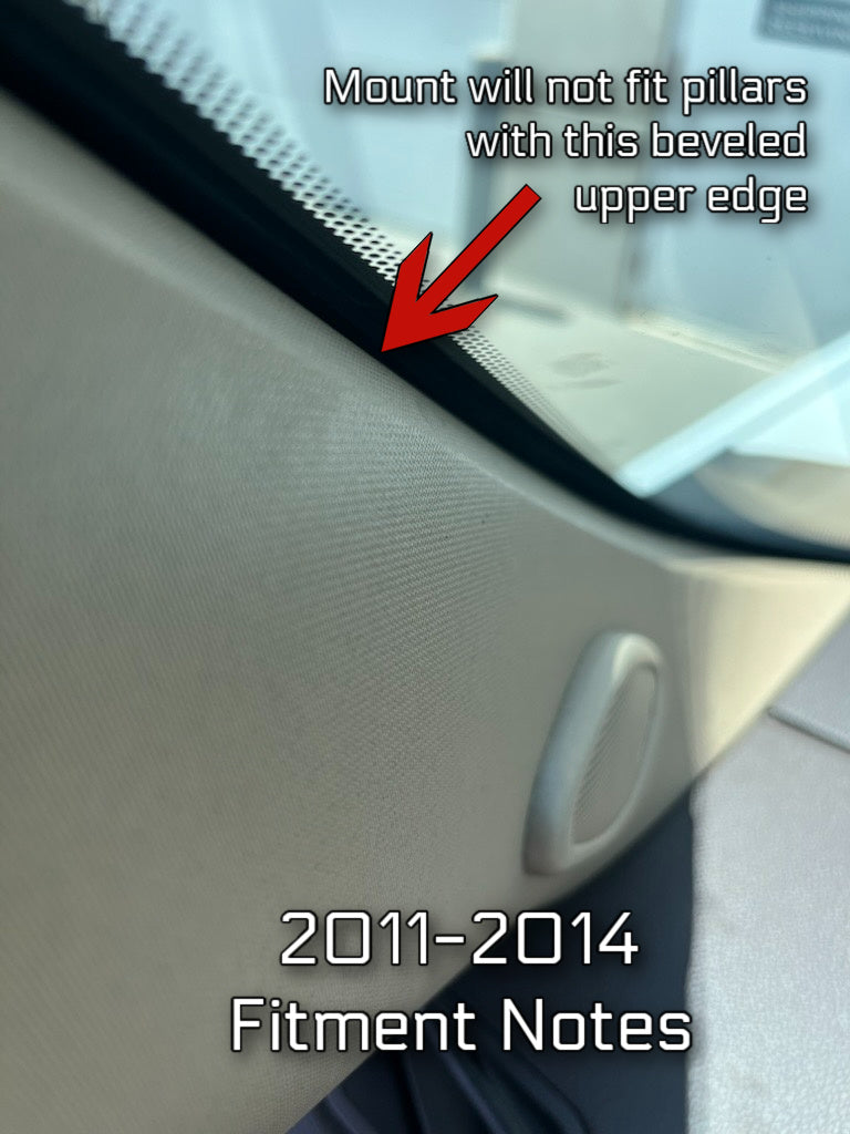 CTS3 Pillar Display Mount for 2007.5-2014 Silverado/Sierra 2500/3500 Edge Products