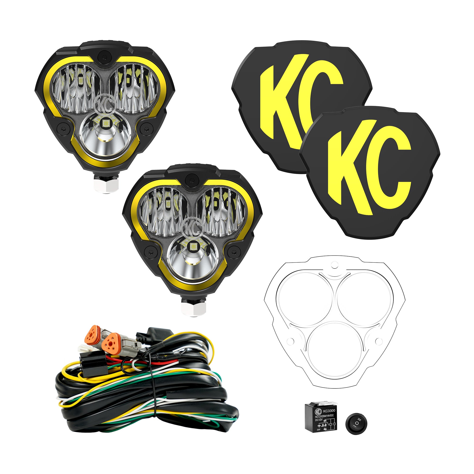 Flex Era 3 LED 2- Light Master Kit KC HiLiTES
