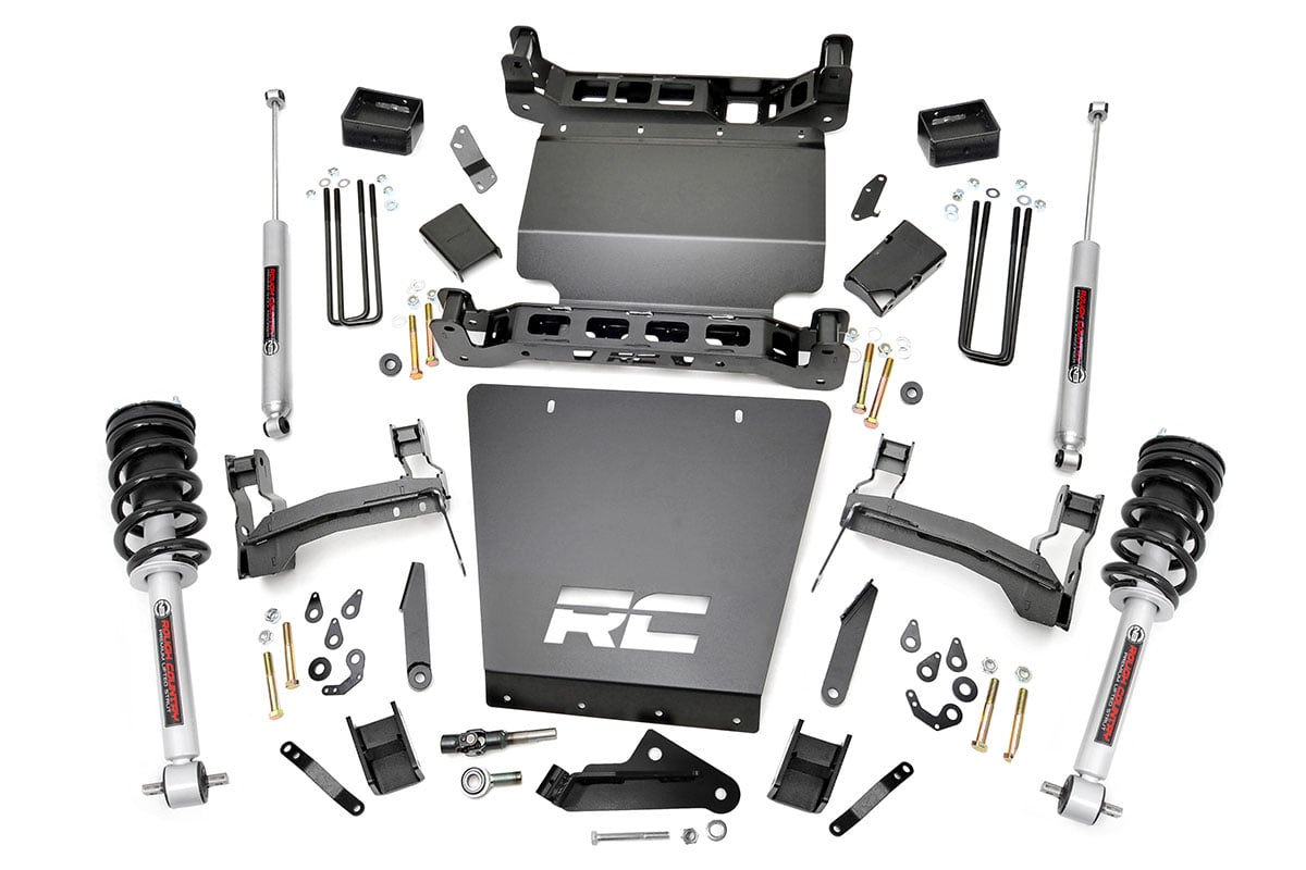 5 Inch Lift Kit Bracket N3 Struts Silverado/Sierra 1500 (14-18 & Classic) Rough Country
