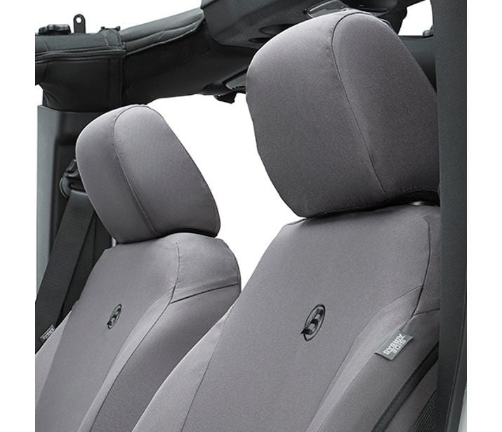 Jeep Wrangler Seat Covers For Jeep 2007-2012 Wrangler JK 4 Door Front Premium Vinyl Fabric Charcoal Bestop