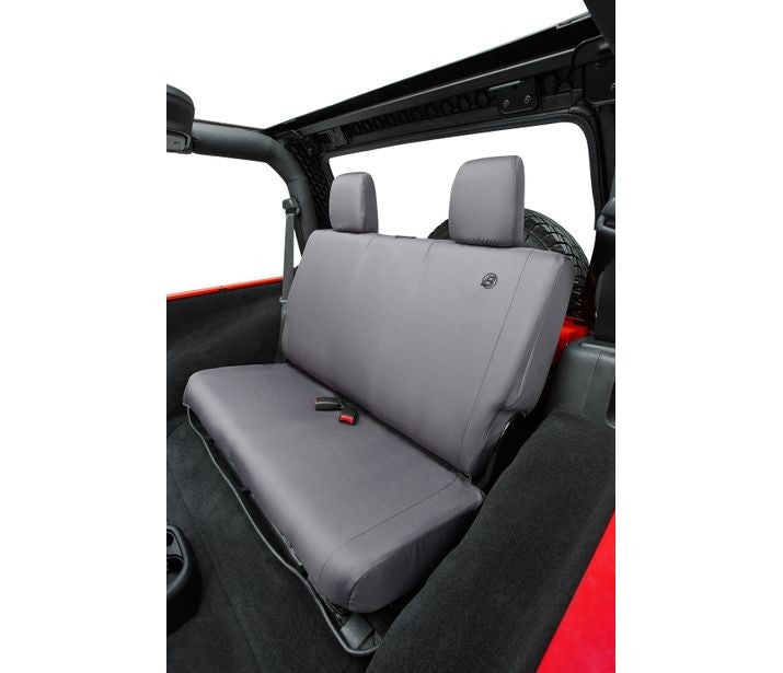 Jeep Wrangler Seat Covers For Jeep 2007-2018 Wrangler JK 2 Door Rear Premium Vinyl Fabric Charcoal Bestop