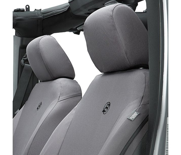 Jeep Wrangler Seat Covers For Jeep 2013-2018 Wrangler JK 4 Door Front Premium Vinyl Fabric Charcoal Bestop