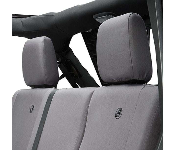 Jeep Wrangler Seat Covers For Jeep 2007, 2013-2018 Wrangler JK 4 Door Rear Premium Vinyl Fabric Charcoal Bestop