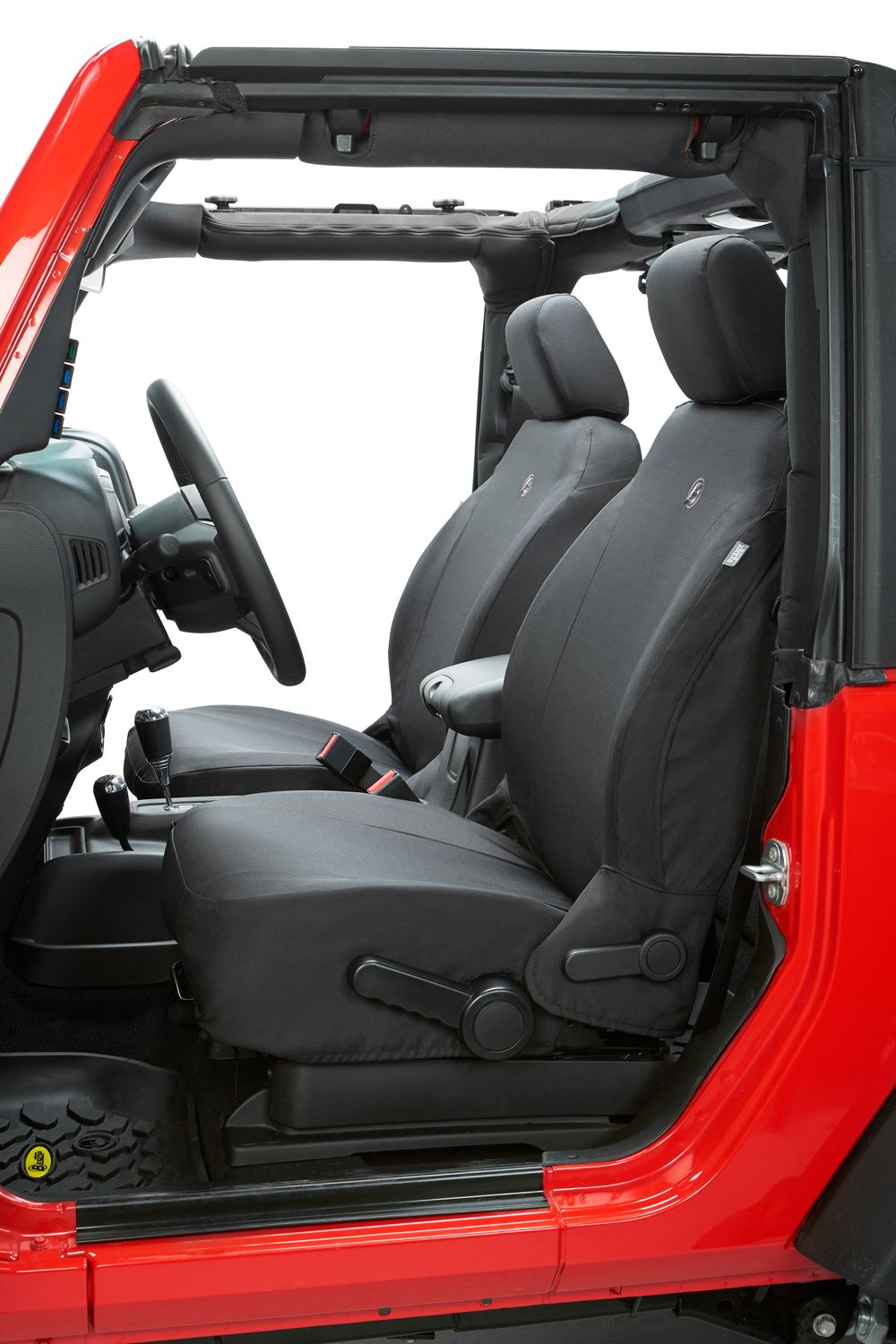 Jeep Gladiator Seat Covers For Jeep 2020-2023 Gladiator 4 Door Front Premium Vinyl Fabric Black Diamond Bestop