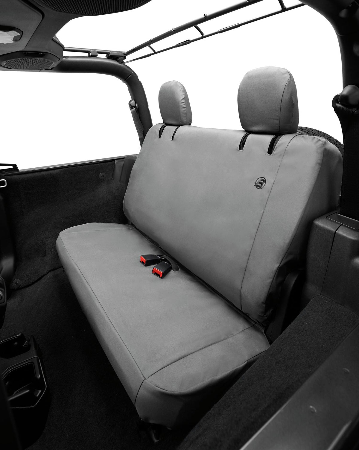 Jeep Wrangler Seat Covers For Jeep 2018-2023 Wrangler JL 2 Door Rear Premium Vinyl Fabric Charcoal Bestop