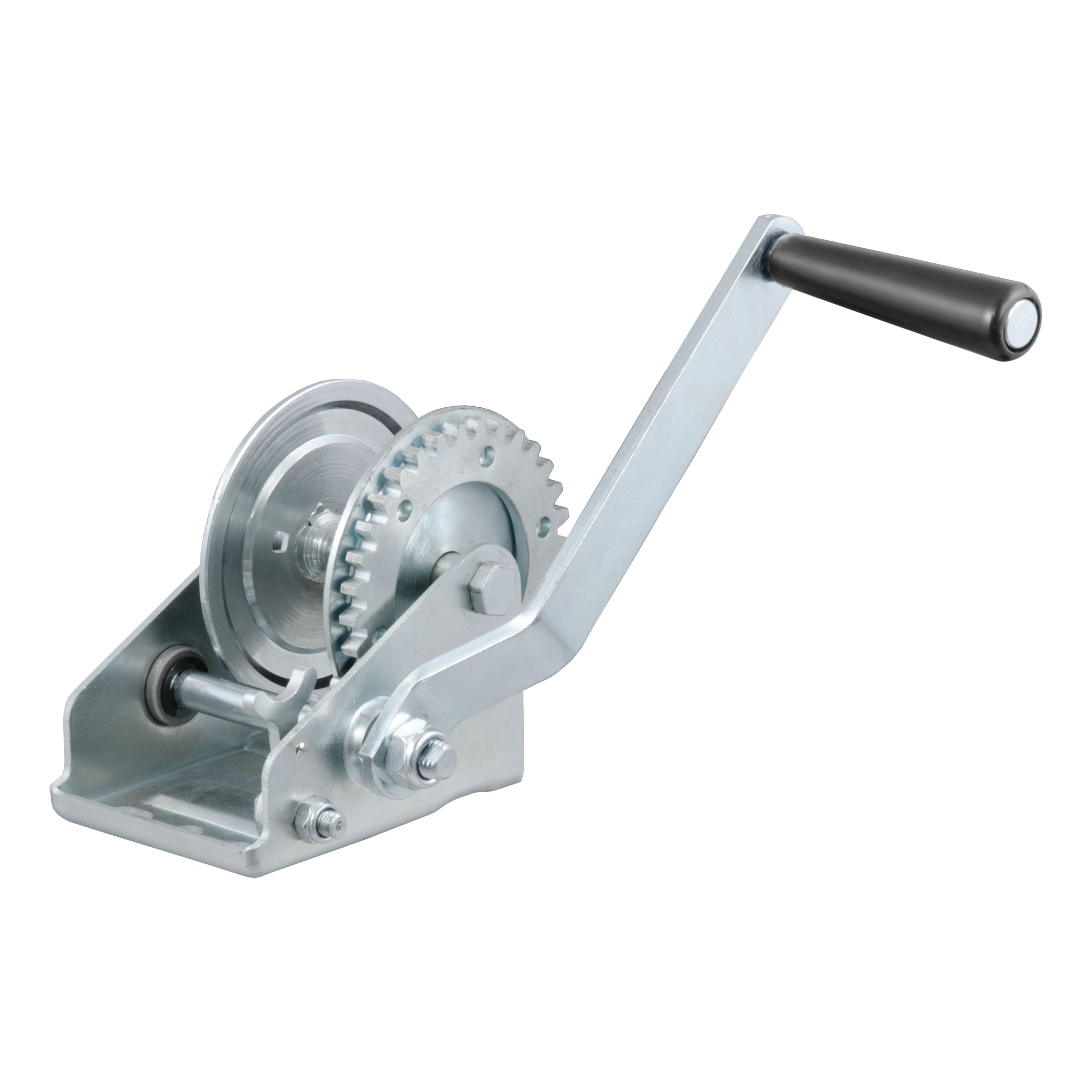 CURT Manual Hand Crank Boat Trailer Winch, 900 lbs Capacity, 6-1/2-Inch Handle, 3.25:1 Gear Ratio Model 29423