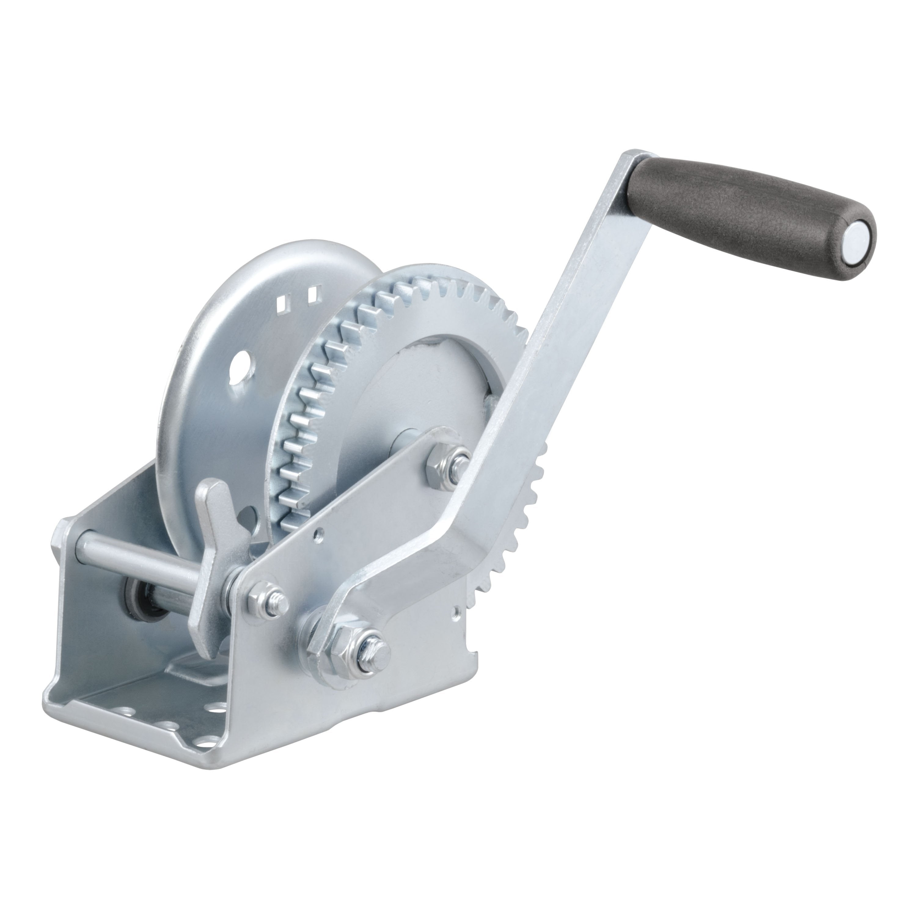 CURT Manual Hand Crank Boat Trailer Winch, 1,200 lbs Capacity, 7-1/2-Inch Handle, 4.2:1 Gear Ratio Model 29424