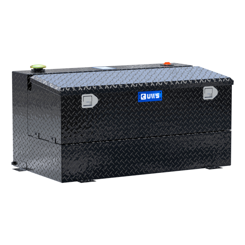 UWS Gloss Black 75-Gallon Combo Aluminum Transfer Tank Model TT-75-COMBO-BLK