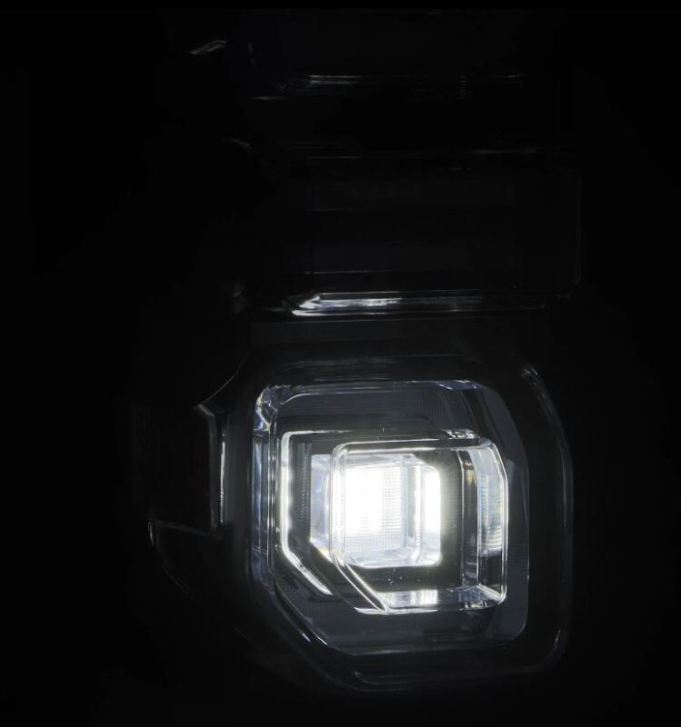 AlphaRex Nova-Series LED tail light for 21-24 Ford Bronco, featuring a sleek black design and bright illumination.