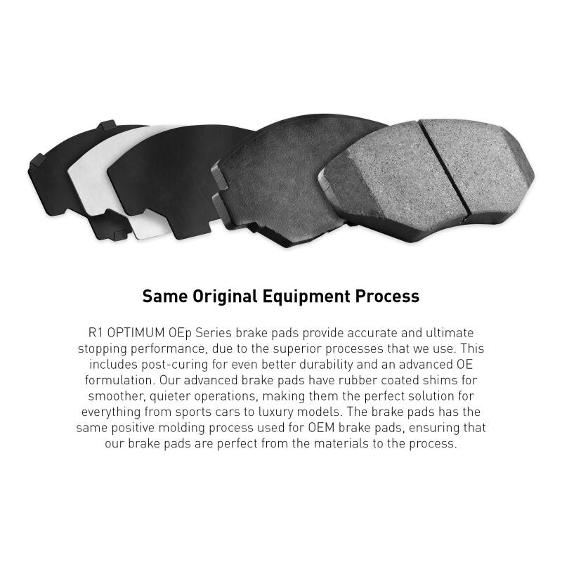 R1 00-02 Toyota Tundra Front Optimum OE Pads & Hardware Kit