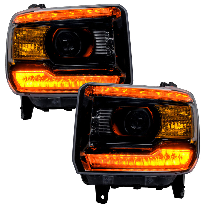 Oracle 14-15 GMC Sierra Headlight DRL Upgrade Kit - ColorSHIFT w/ 2.0 Controller