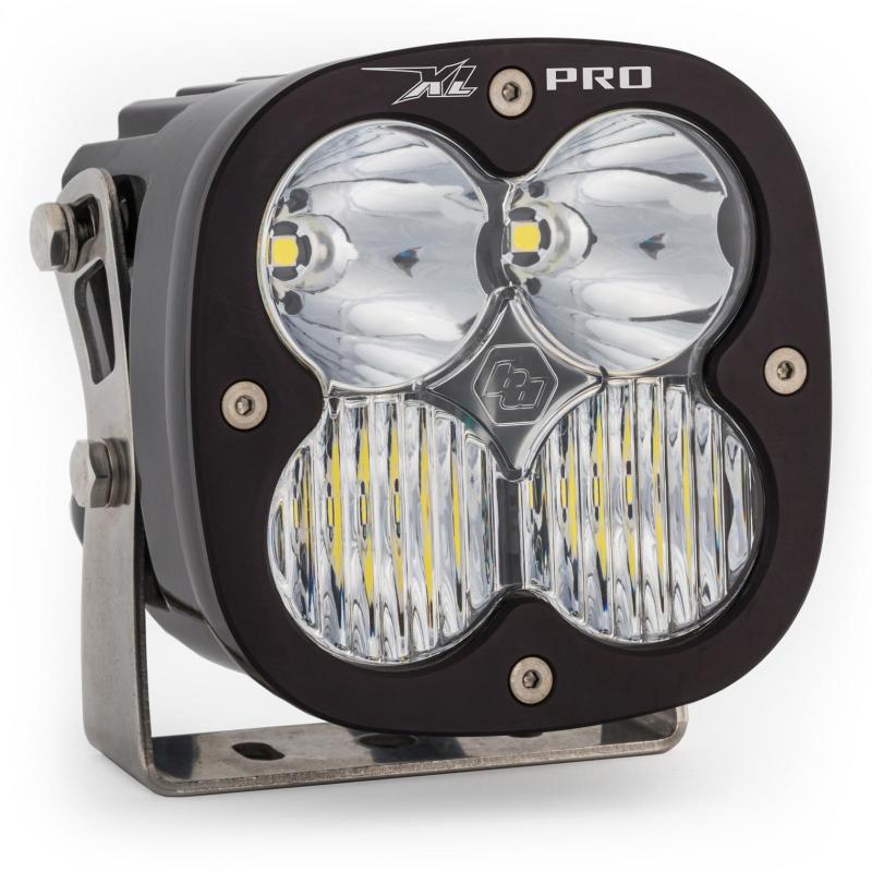 Baja Designs XL Pro Driving Combo LED light pods with clear lenses for enhanced visibility and performance in offroad conditions.