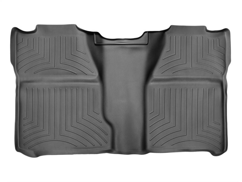 WeatherTech 07-13 Chevrolet Silverado Crew Cab Rear FloorLiner - Black