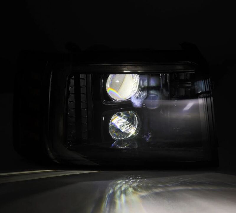 AlphaRex LUXX-Series projector headlights for 92-96 Ford F Series, featuring a sleek design and bright illumination.