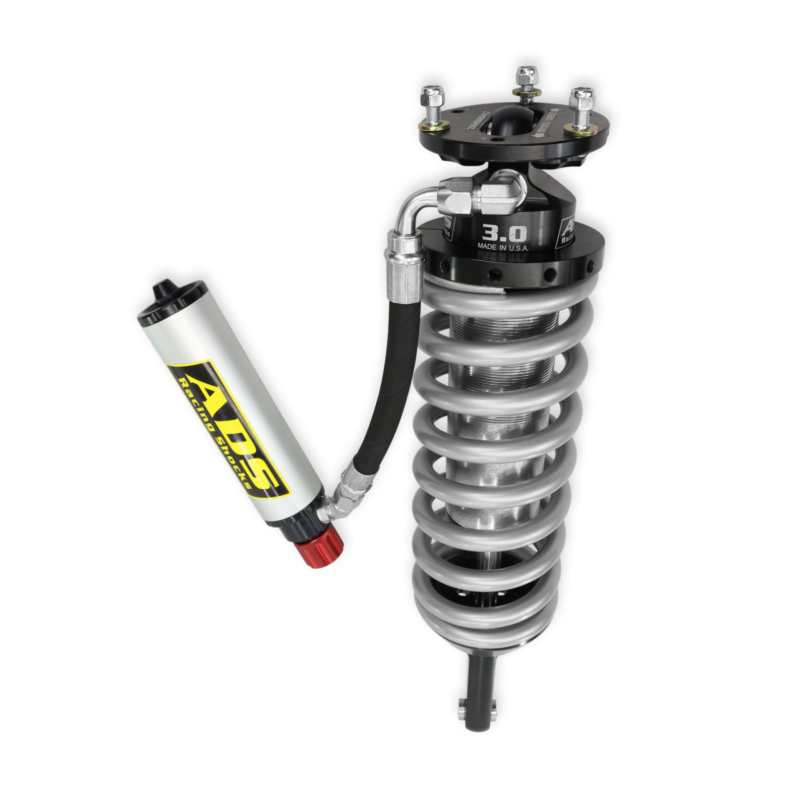 2007-2021 Toyota Tundra Direct Fit 3.0 inch Adjustable Reservoir Race Coilovers Front 18.8 Inch Collapsed 25.835 Inch Extended ADS Shocks