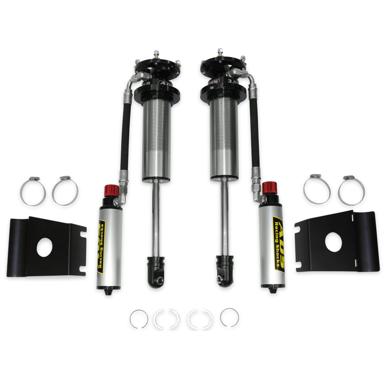 2007-2021 Toyota Tundra Direct Fit 3.0 inch Long Travel Adjustable Reservoir Race Coilovers Front 15.5 Inch Collapsed 23.514 Inch Extended ADS Shocks