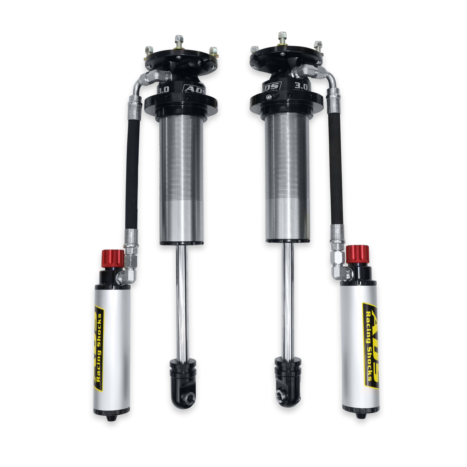 2007-2021 Toyota Tundra Direct Fit 3.0 inch Long Travel Adjustable Reservoir Race Coilovers Front 15.5 Inch Collapsed 23.514 Inch Extended ADS Shocks