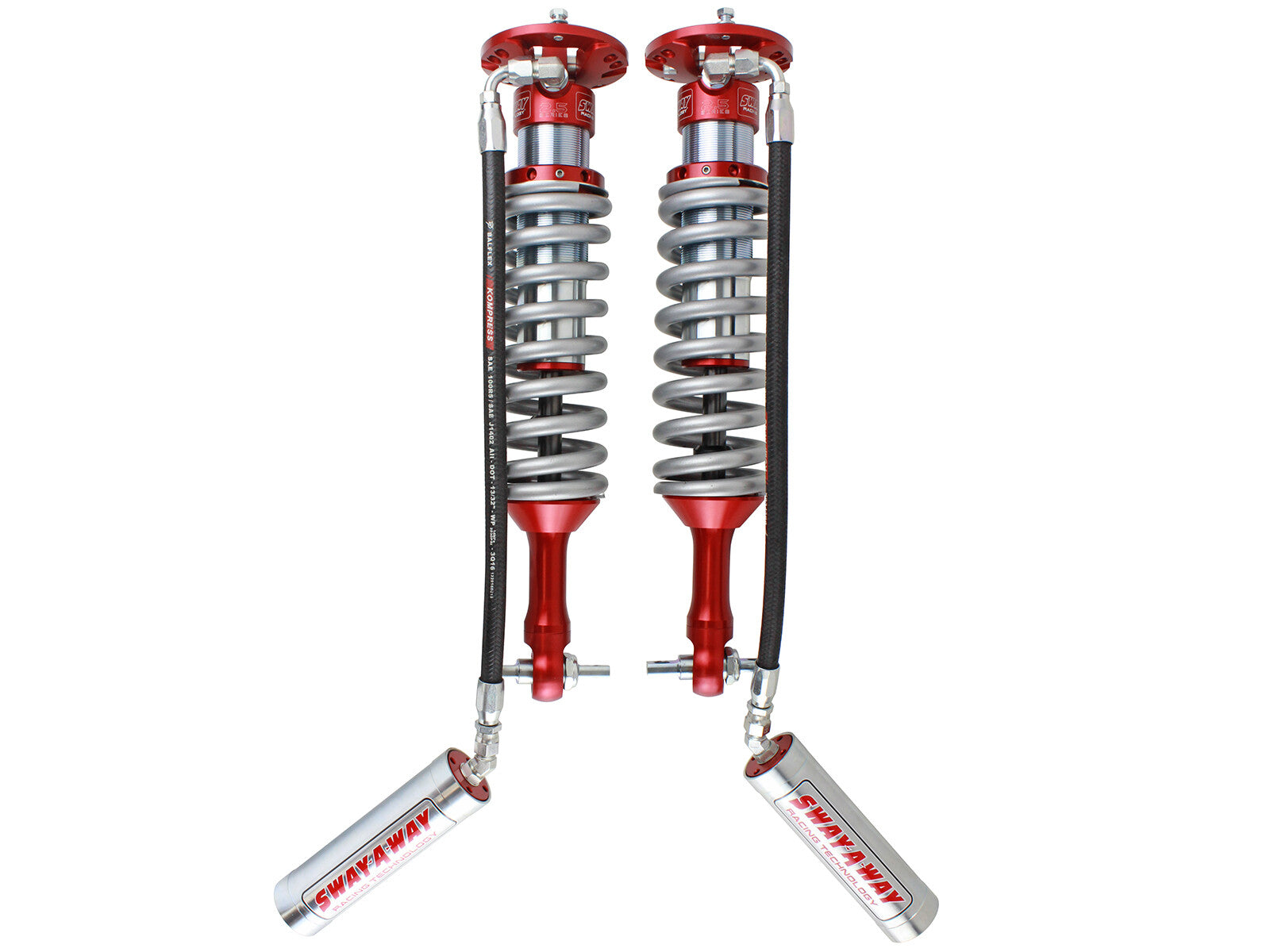 Sway-A-Way 2.5 Front Coilover Kit w/ Remote Reservoirs Ford F-150 15-17 V6-3.5L(tt)/V8-5.0L 4WD aFe Power