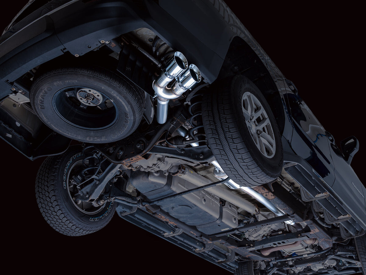 0FG Catback Side Exit Exhaust for 21-Present Suburban/Yukon XL 5.3L - 4.5 Inch Chrome Silver Tips AWE Tuning
