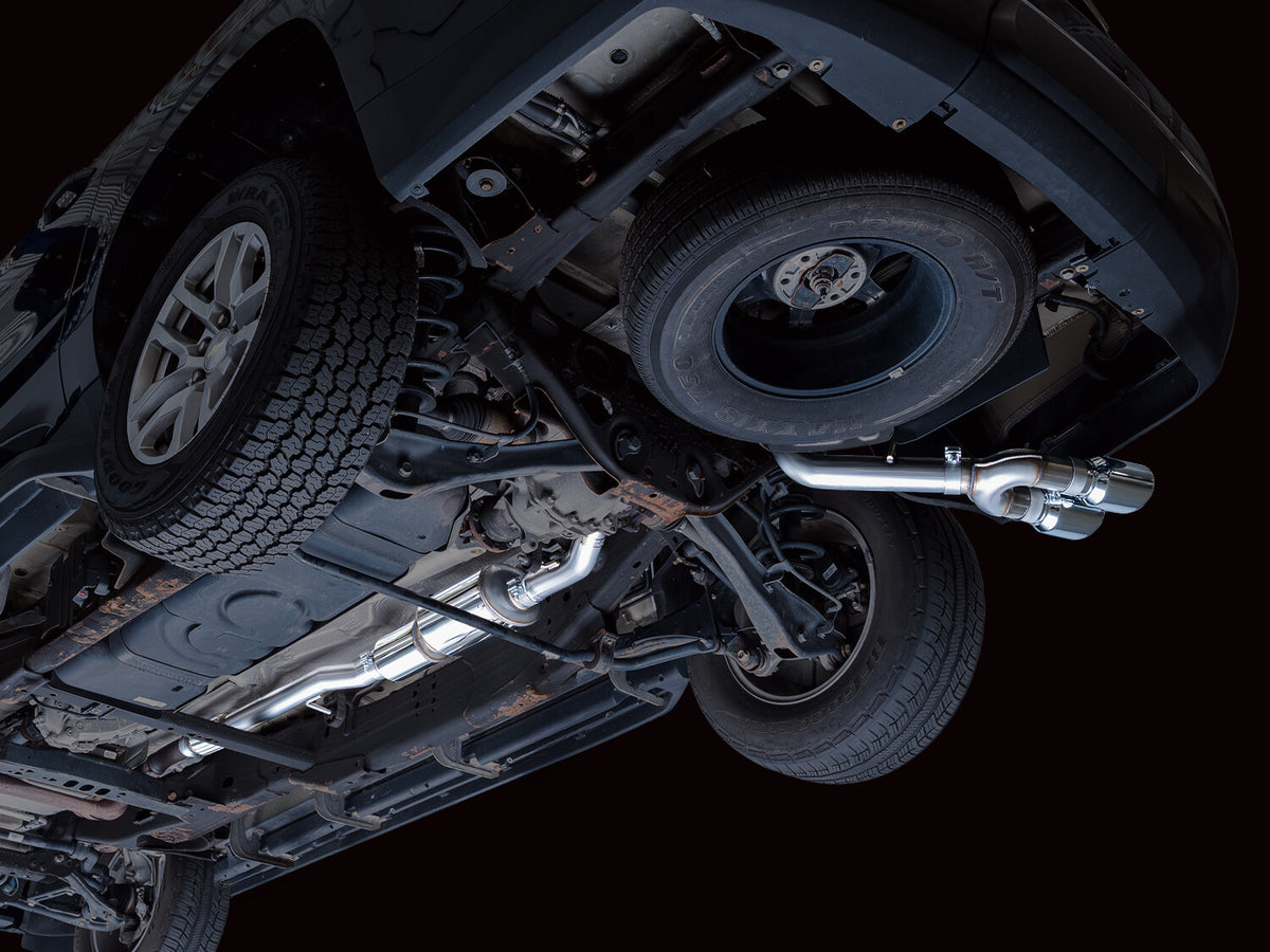 0FG Catback Side Exit Exhaust for 21-Present Suburban/Yukon XL 5.3L - 4.5 Inch Chrome Silver Tips AWE Tuning