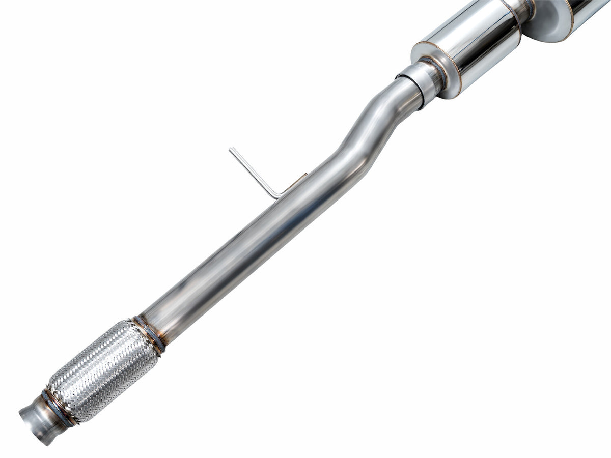 0FG Catback Split Rear Exit Exhaust for 21-Present Suburban/Yukon XL 5.3L - 4.5 Inch Quad Chrome Silver Tips AWE Tuning
