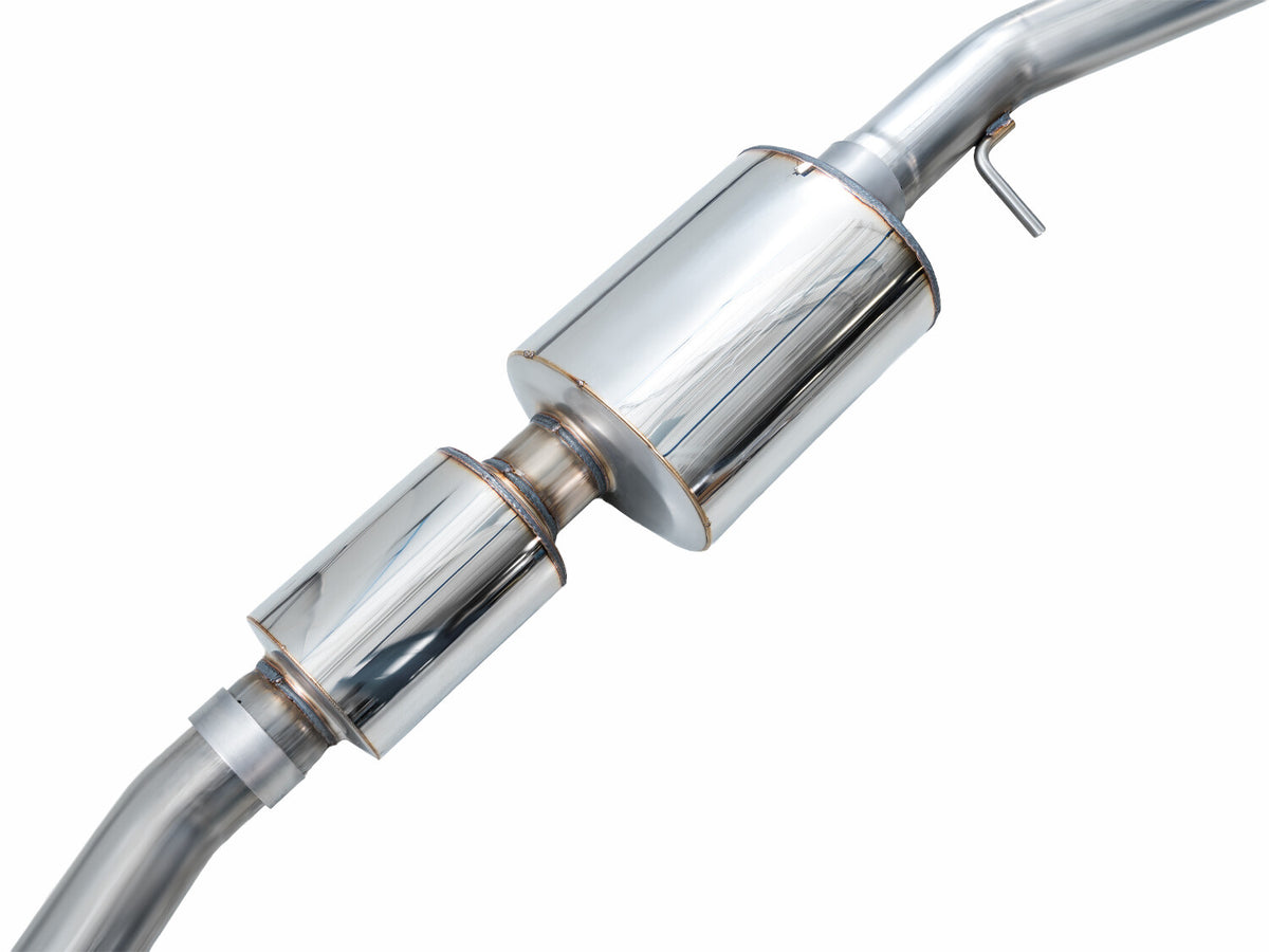 0FG Catback Split Rear Exit Exhaust for 21-Present Suburban/Yukon XL 5.3L - 4.5 Inch Quad Chrome Silver Tips AWE Tuning