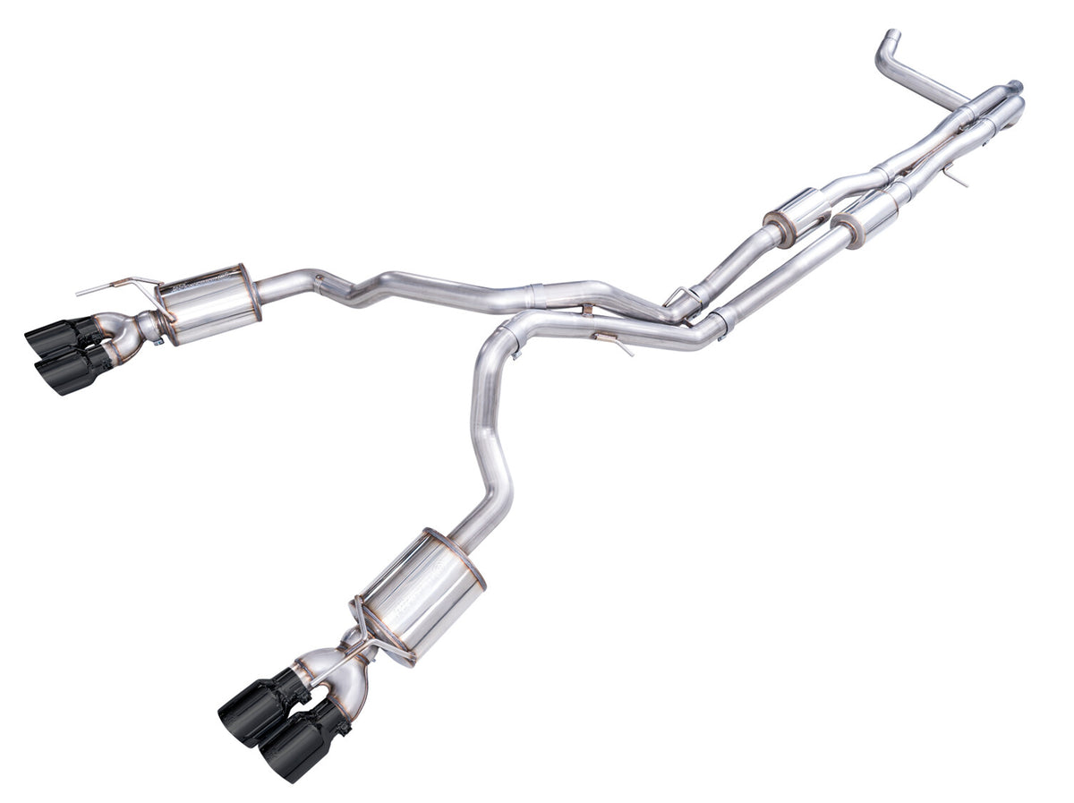 0FG Exhaust for 21-Present Tahoe/Yukon 6.2L - 4.5 Inch Diamond Black Tips AWE Tuning