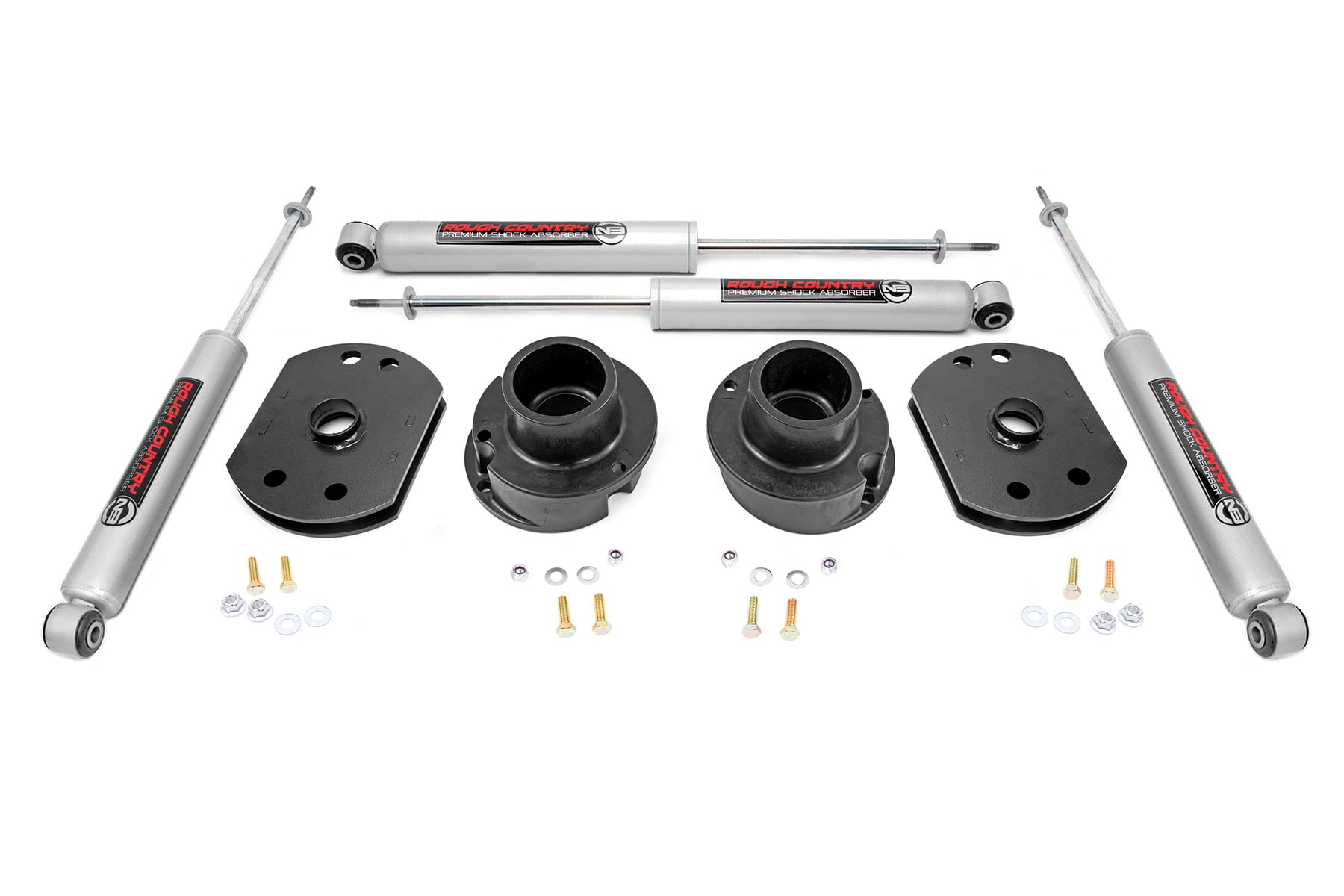 2.5 Inch Lift Kit N3 Shocks Ram 2500 4WD (2014-2026) Rough Country
