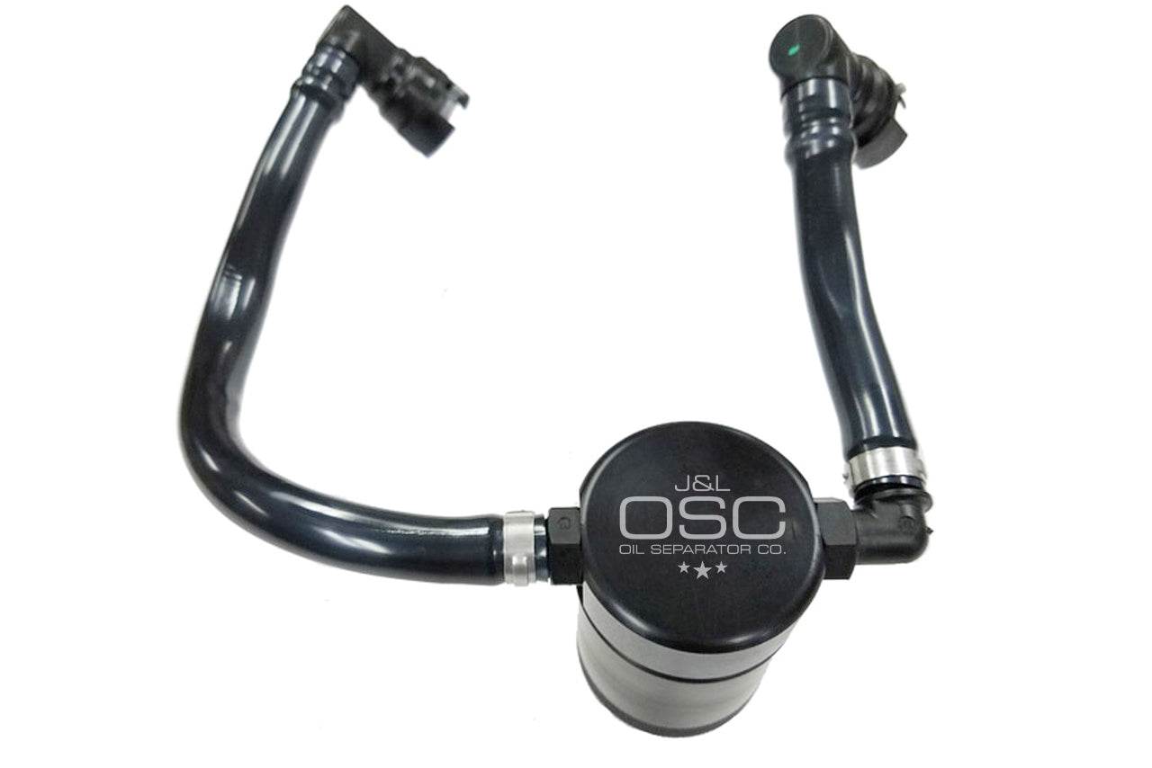 J&L Oil Separator 3.0 Passenger Side, Black Anodized - S&B