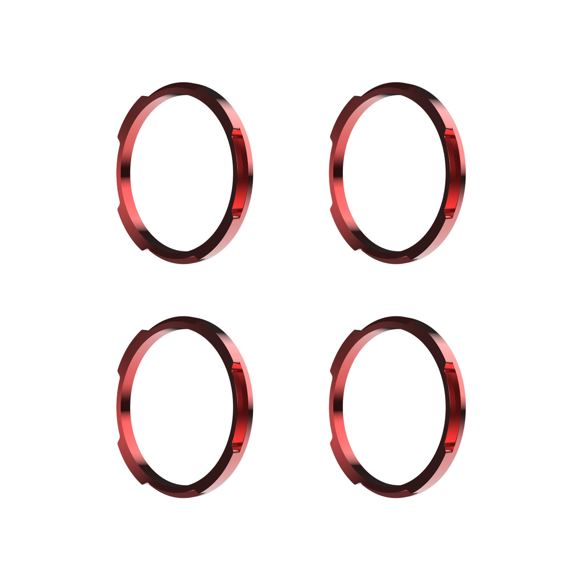 Bezel Ring KC Flex Era Bar Red 4Pc KC HiLiTES