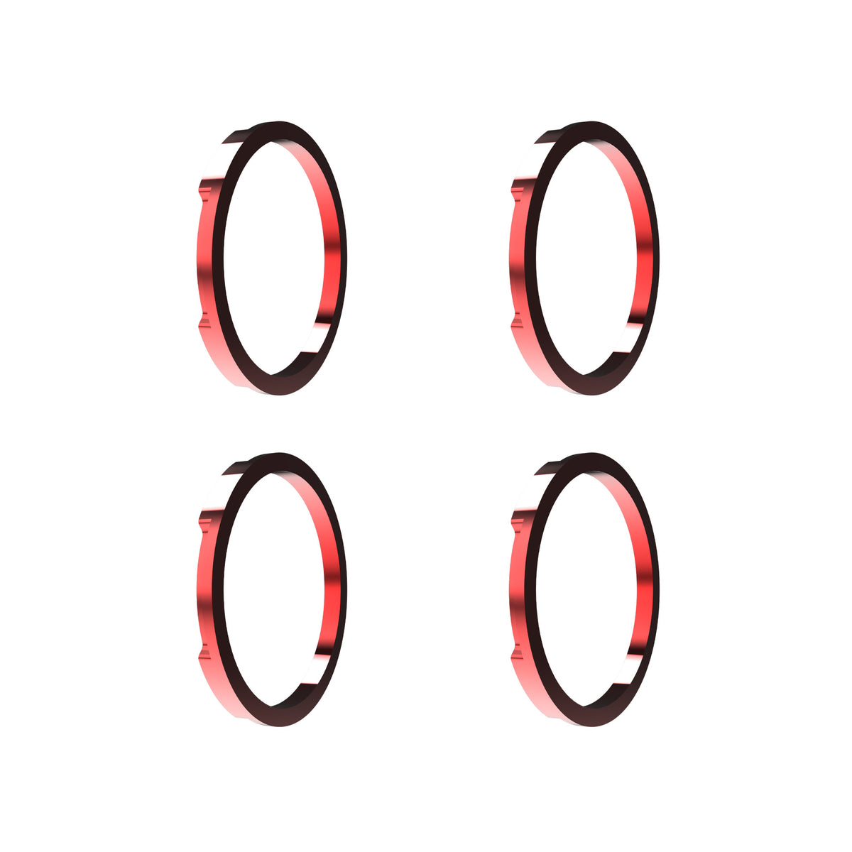 Bezel Ring KC Flex Era Bar Red 4Pc KC HiLiTES