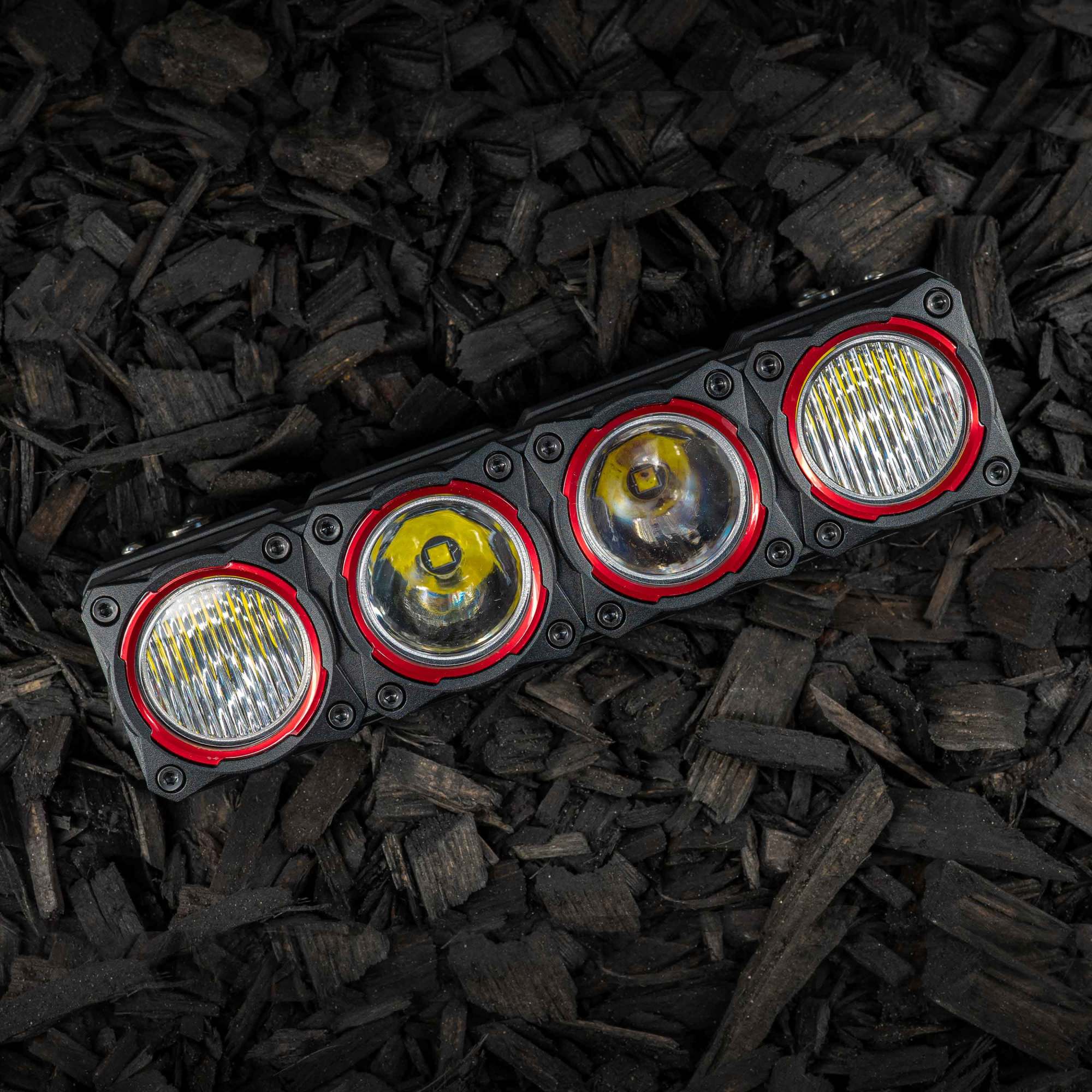 Bezel Ring KC Flex Era Bar Red 4Pc KC HiLiTES