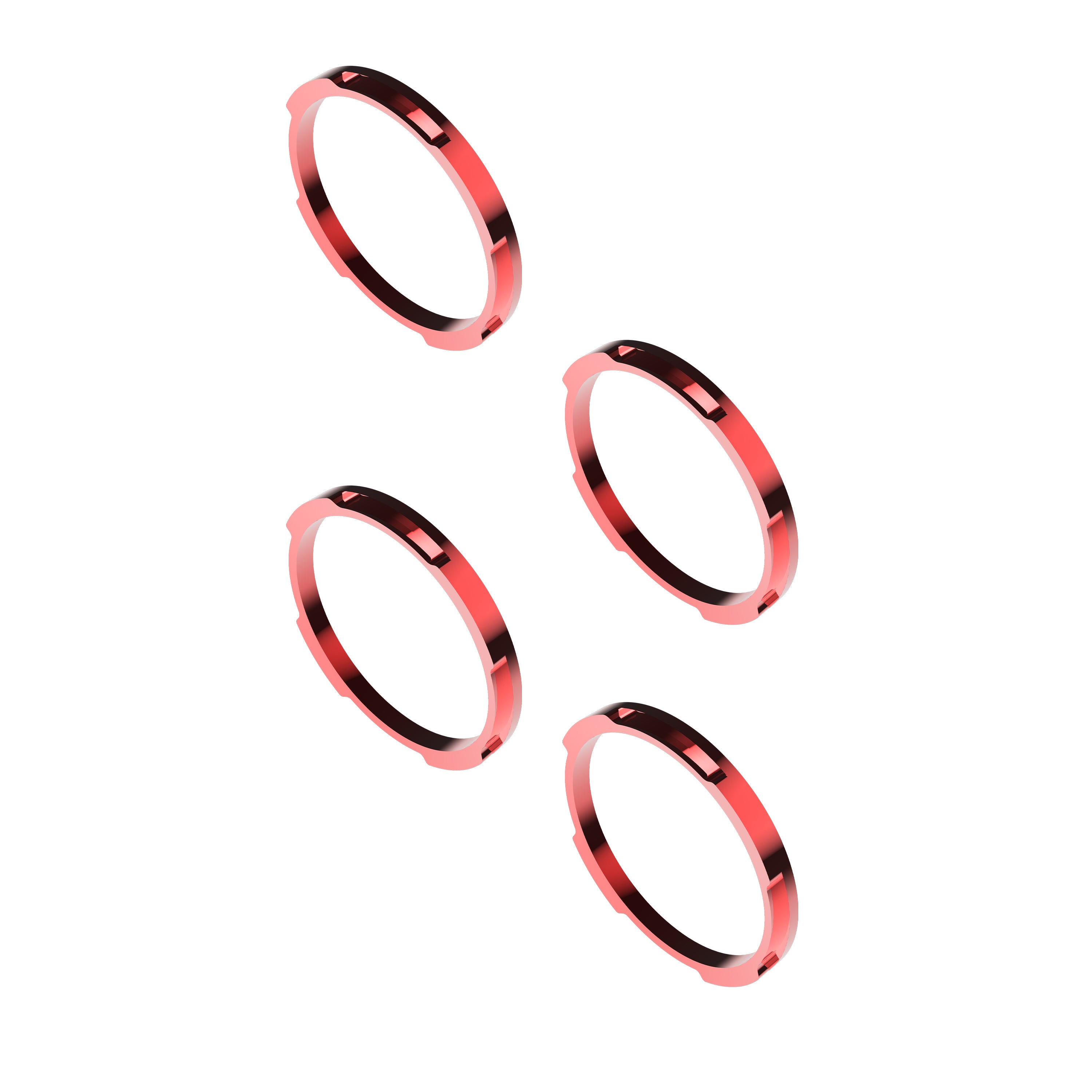 Bezel Ring KC Flex Era Bar Red 4Pc KC HiLiTES