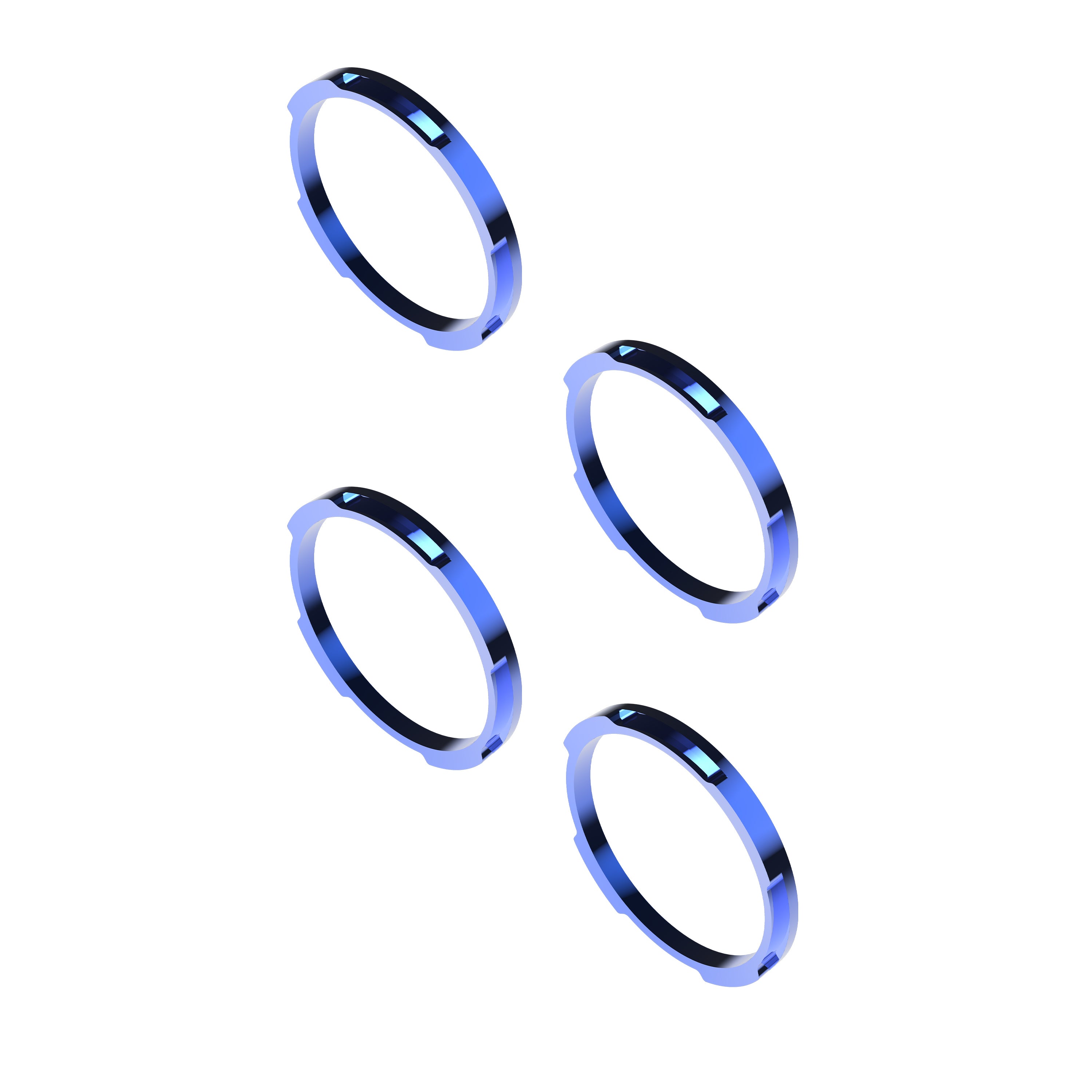 Bezel Ring KC Flex Era Bar Blue 4Pc KC HiLiTES