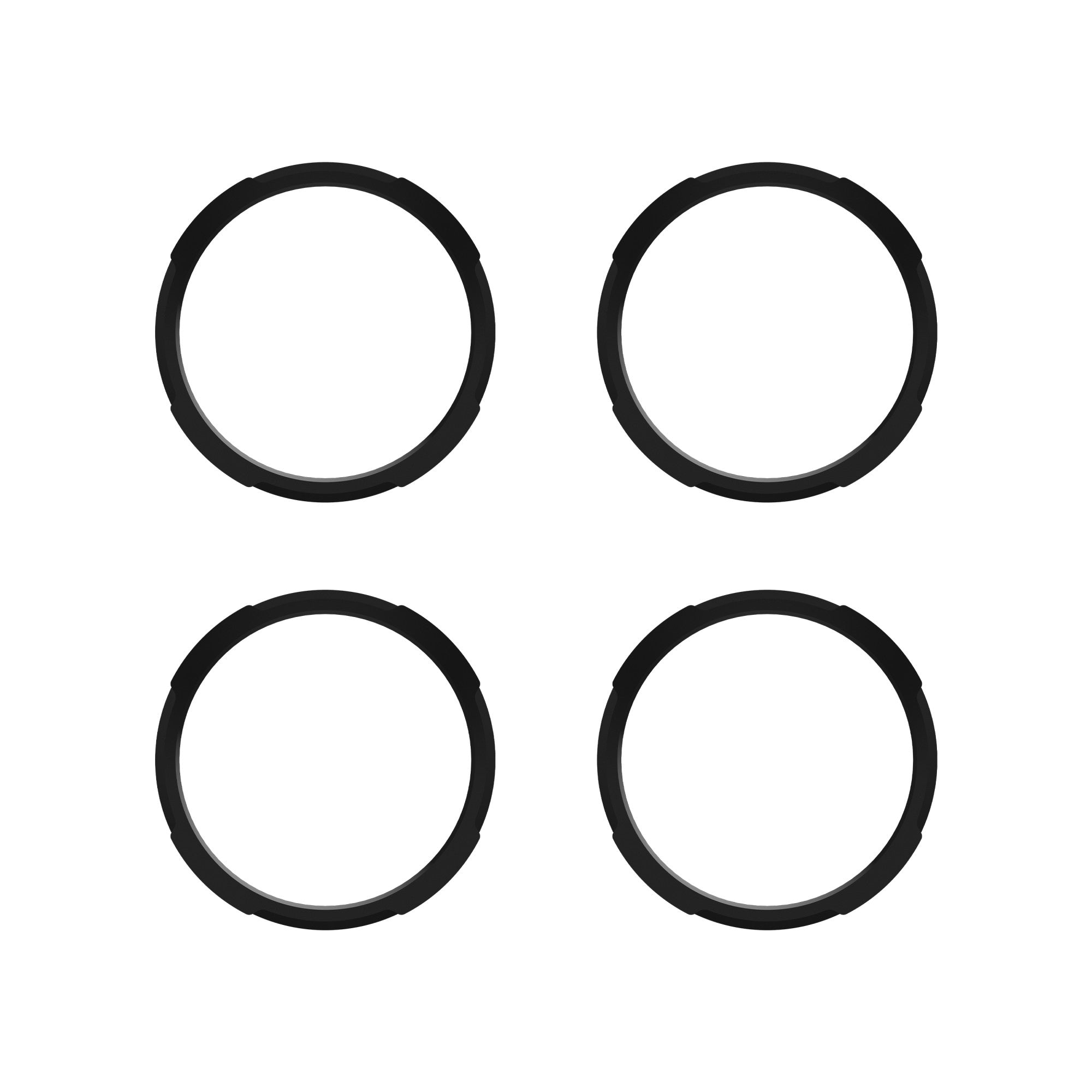 Bezel Ring KC Flex Era Bar Black 4Pc KC HiLiTES