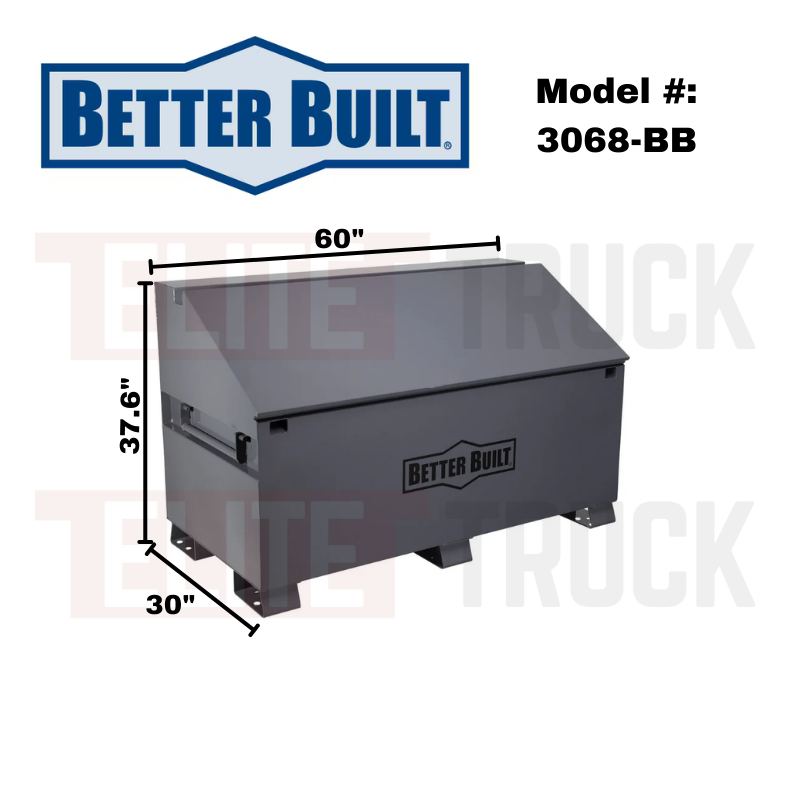 Better Built 60" Job Site Storage Sloped Chest Box Model 3068-BB