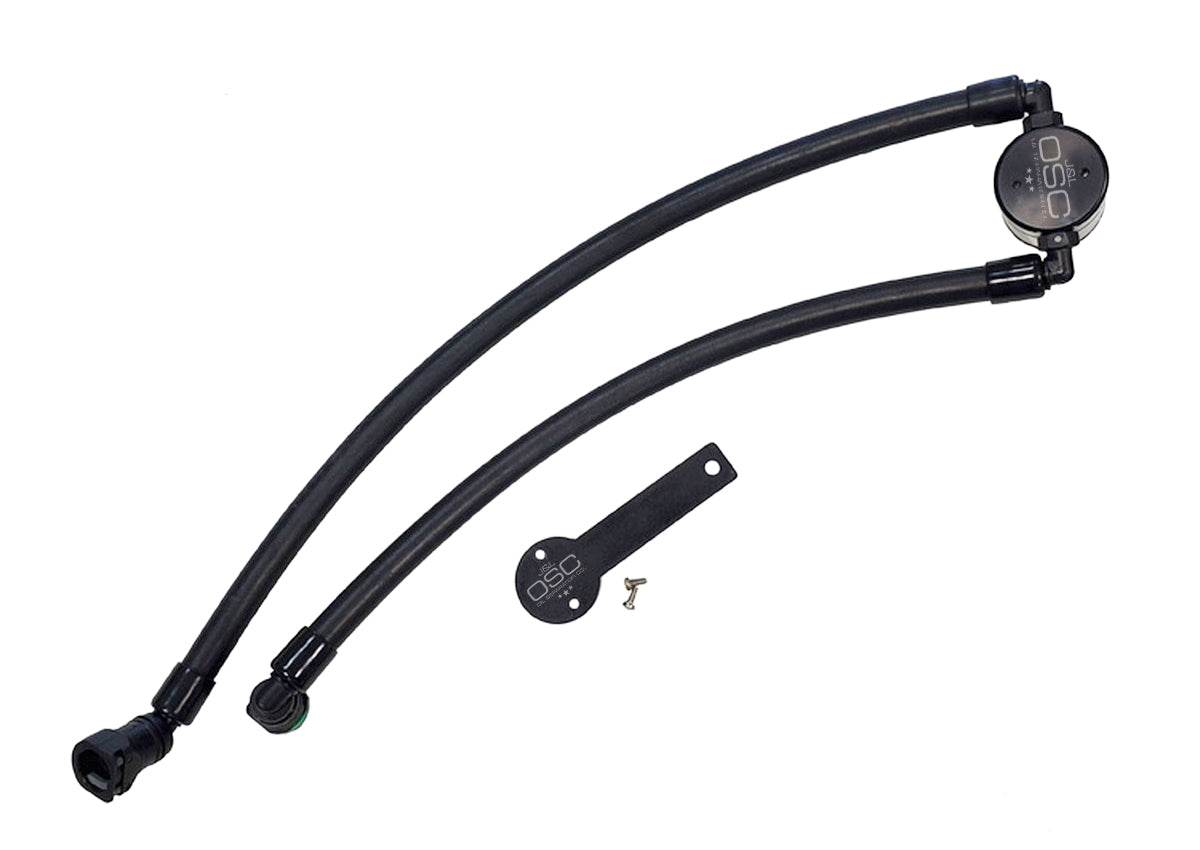J&L Oil Separator 3.0 Passenger Side, Black Anodized - S&B
