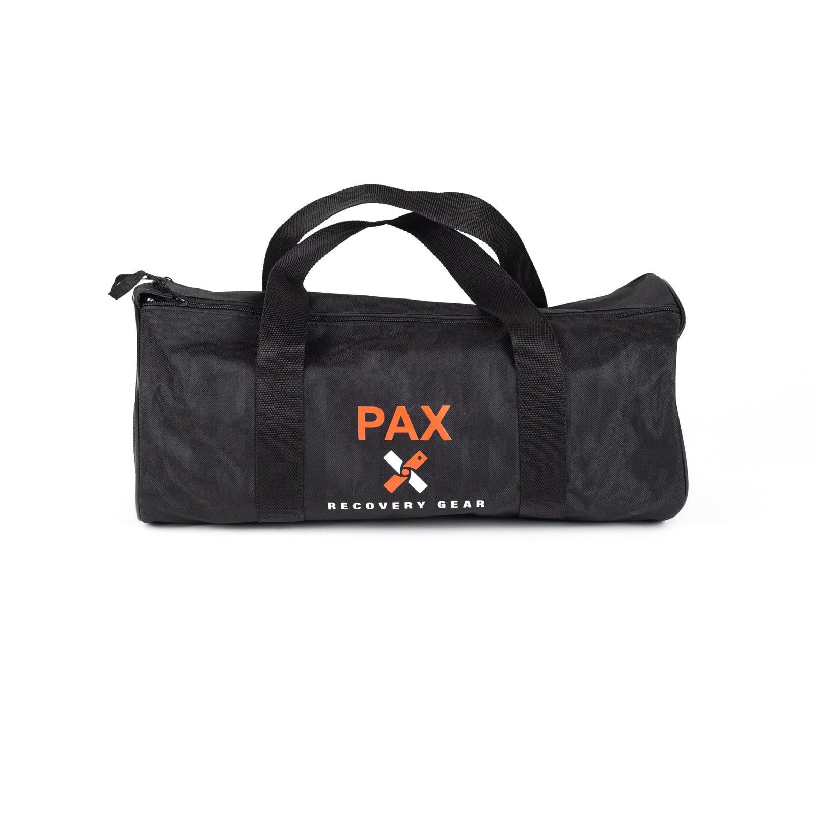 Durable black bag with PAX Recovery Gear logo, designed for storing a 30-foot kinetic rope for offroad recovery.