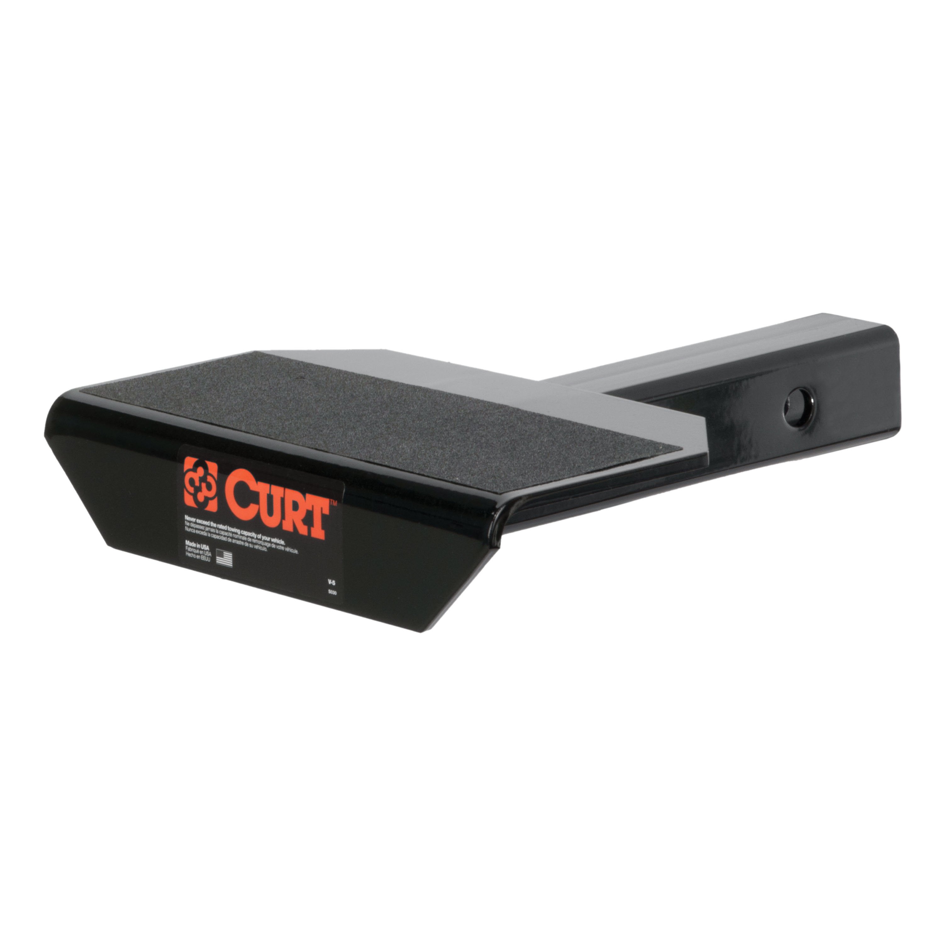 CURT 10-3/4-Inch Non-Skid Trailer Hitch Step for 2-Inch Receiver Model 31001