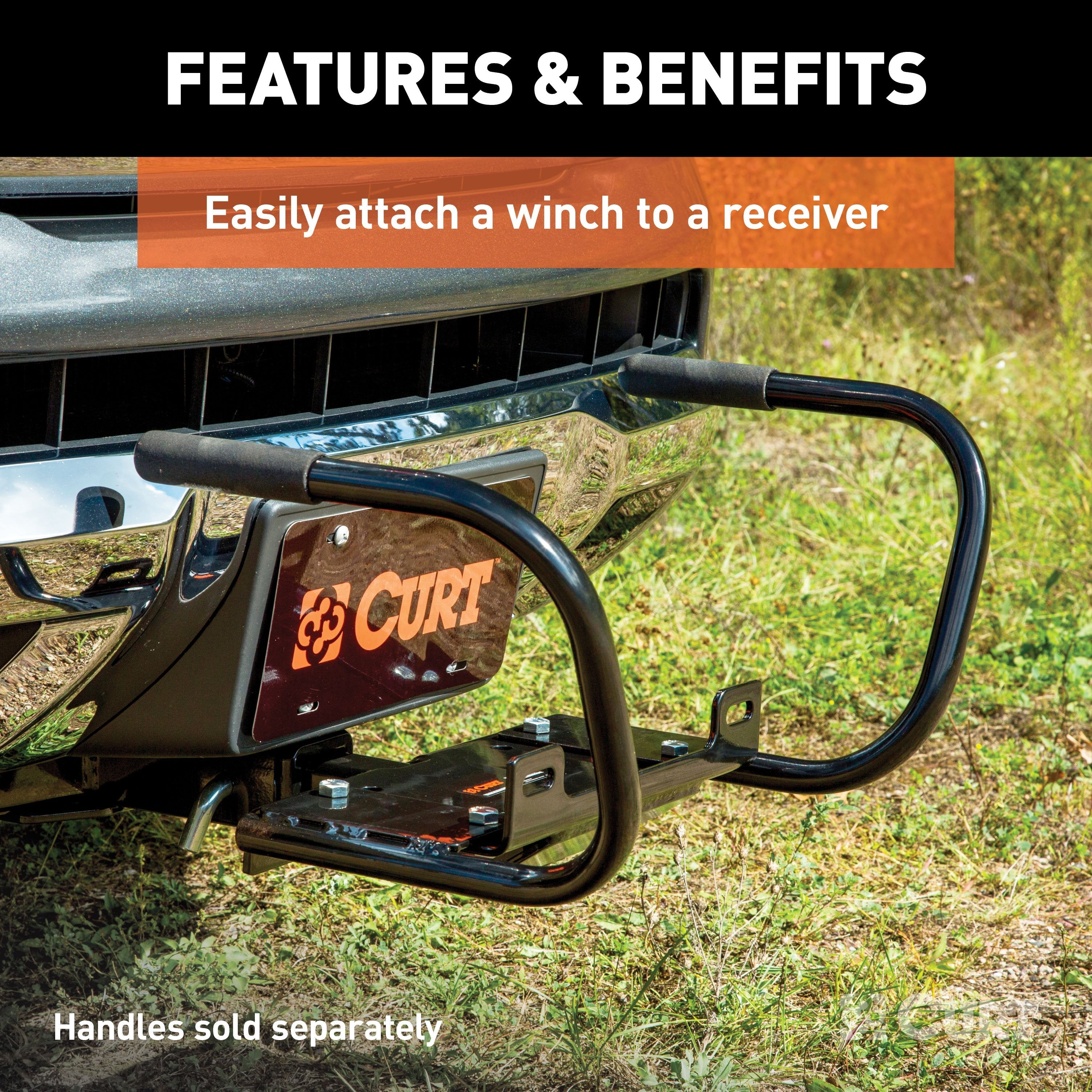 CURT Trailer Hitch Winch Mount for 2-Inch Receiver Model 31010