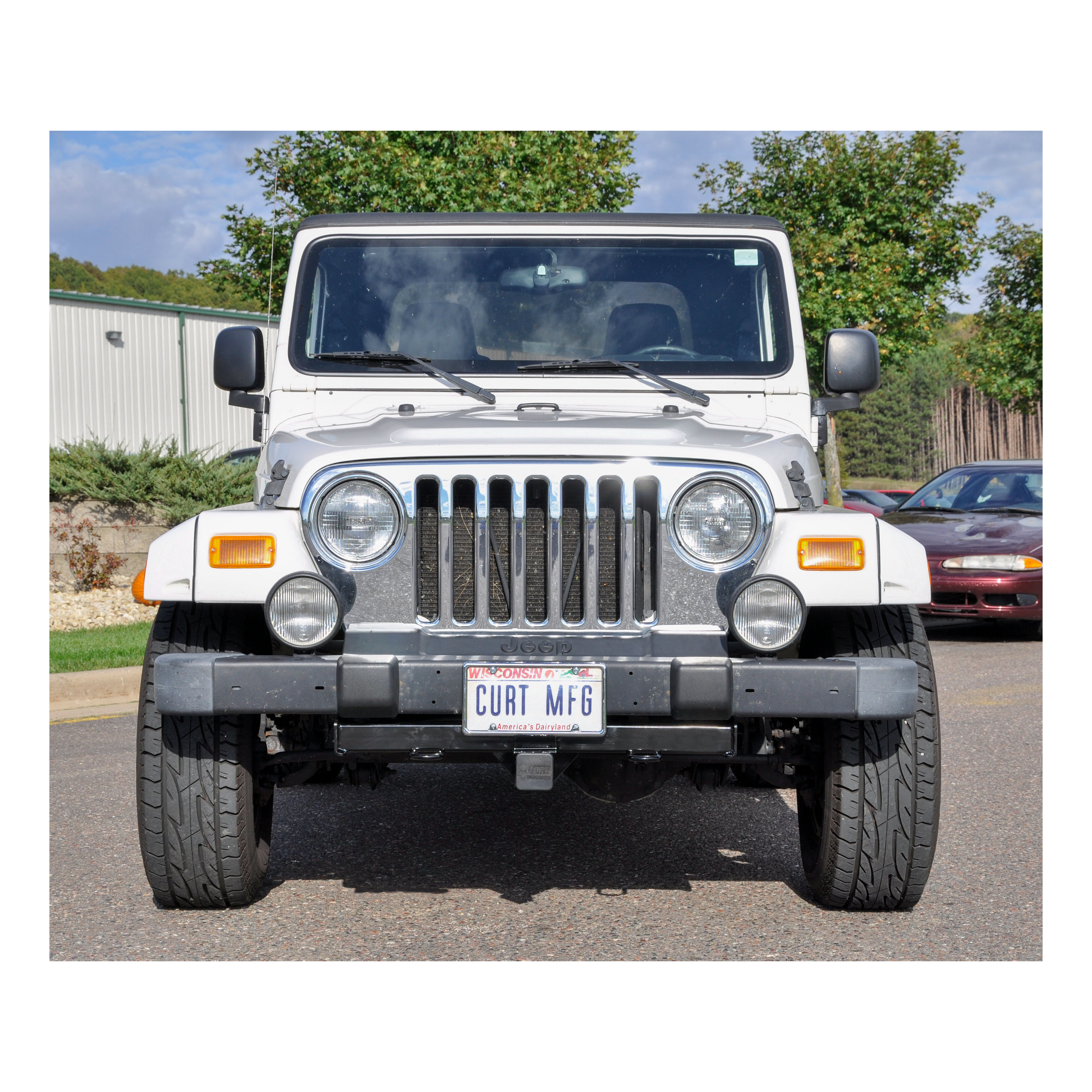 CURT 2-Inch Front Receiver Hitch, Select Jeep Wrangler TJ, Drilling Required Model 31028