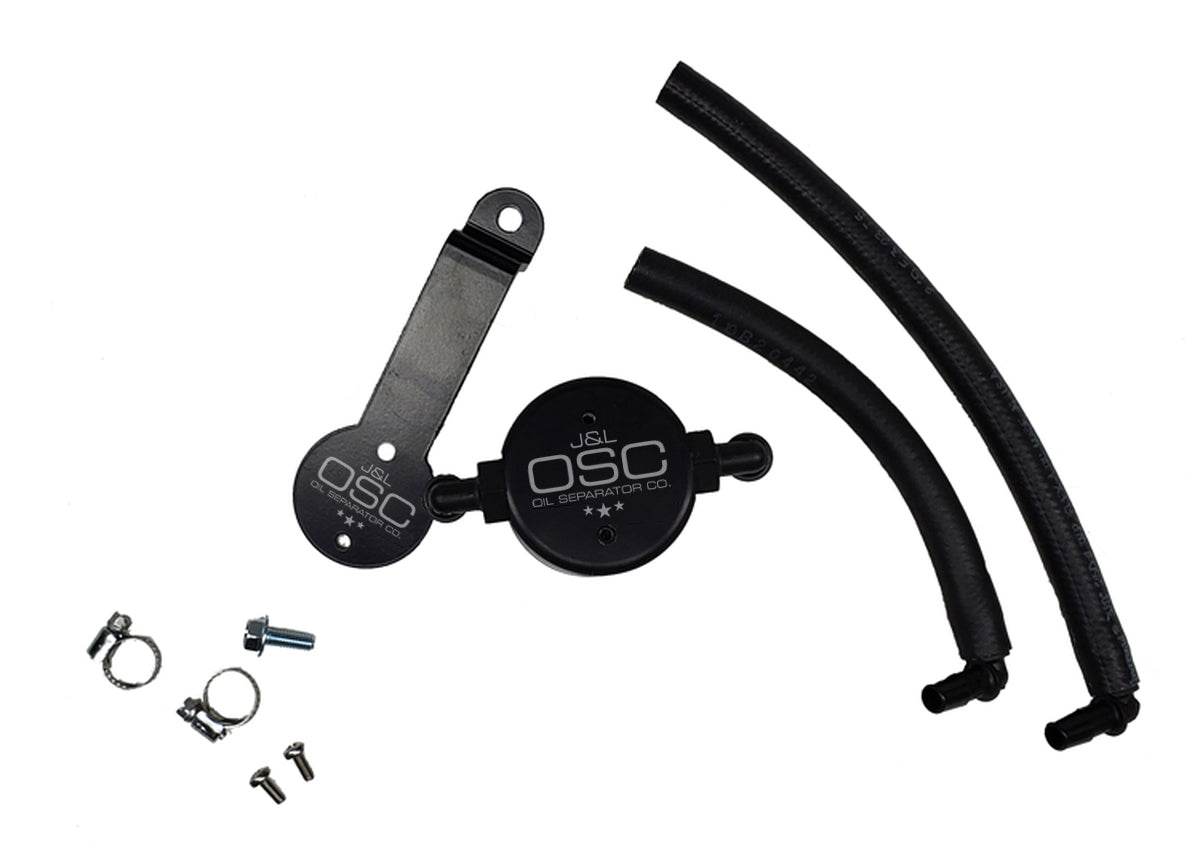 J&L Oil Separator 3.0 Driver Side, Black Anodized - S&B