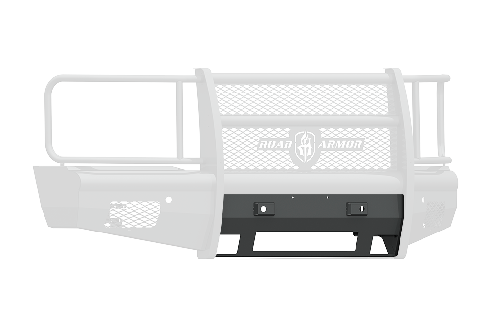 Vaquero Front Bumper Accessory Non-Winch Plate - Texture Black 2015-2019 Chevrolet 2500 3500