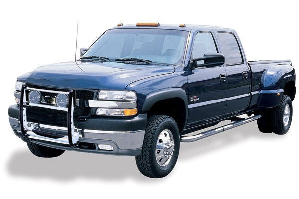 3000 Series StepGuard Center Grille Guard Only Black Powder Coat 2007-2013 Silverado 1500 Go Rhino