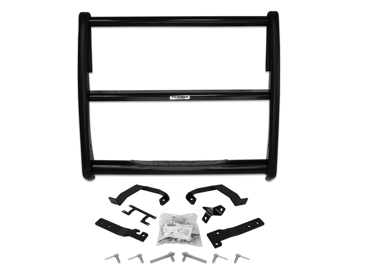 3000 Series StepGuard Center Grille Guard Only Black Powder Coat 2014-2018 Silverado 1500 Go Rhino