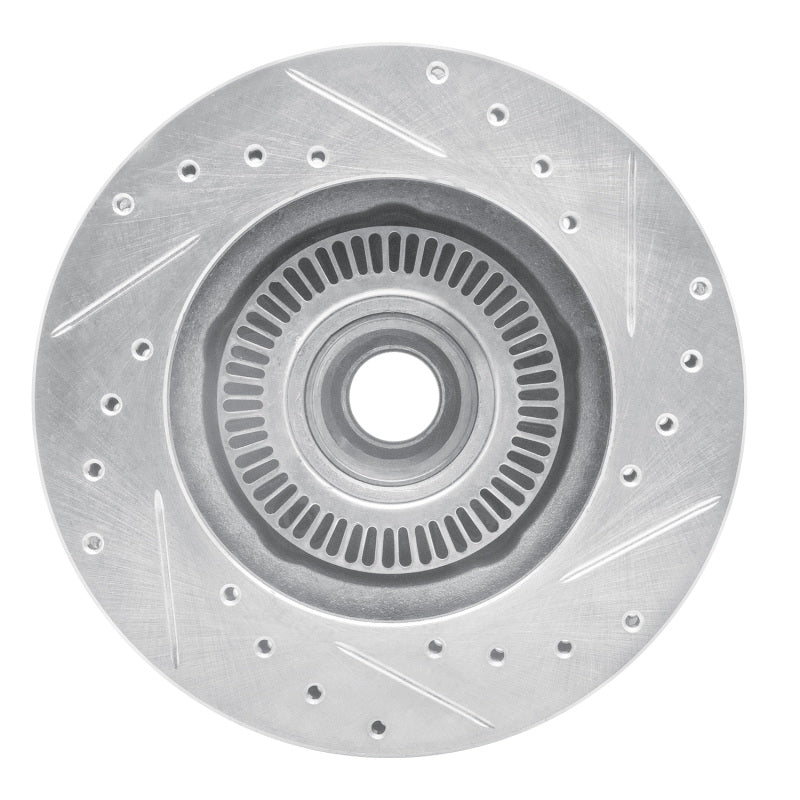 R1 98-02 Ford Ranger (USA/Canada) Front Right Drilled & Slotted Silver Brake Rotor